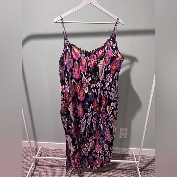 VENUS Cowl Neck Slip Dress - Desert Ikat Black - Picture 5 of 5